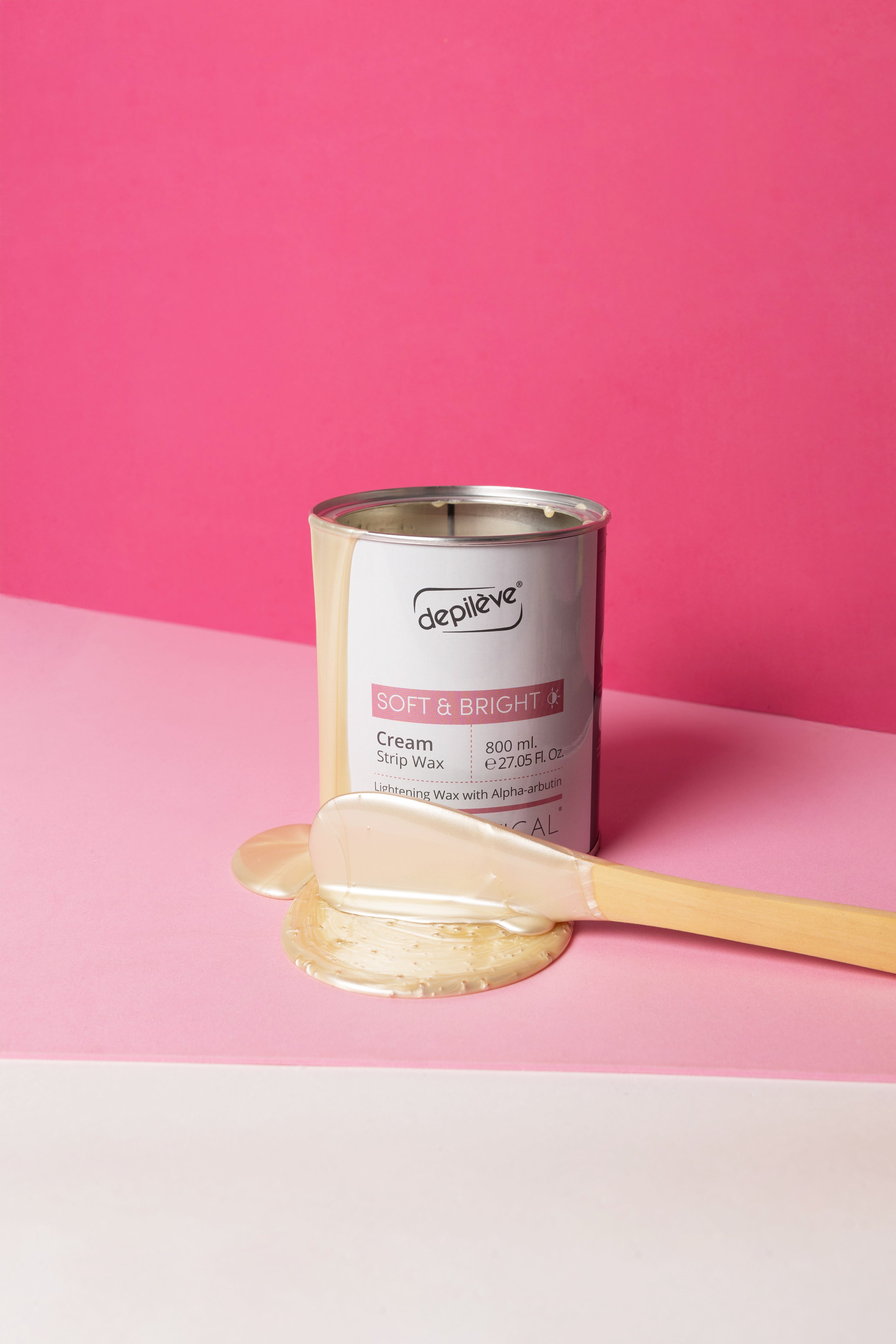 Depileve Waxceutical Soft & Bright кремообразный пленочный воск в банке 800 мл