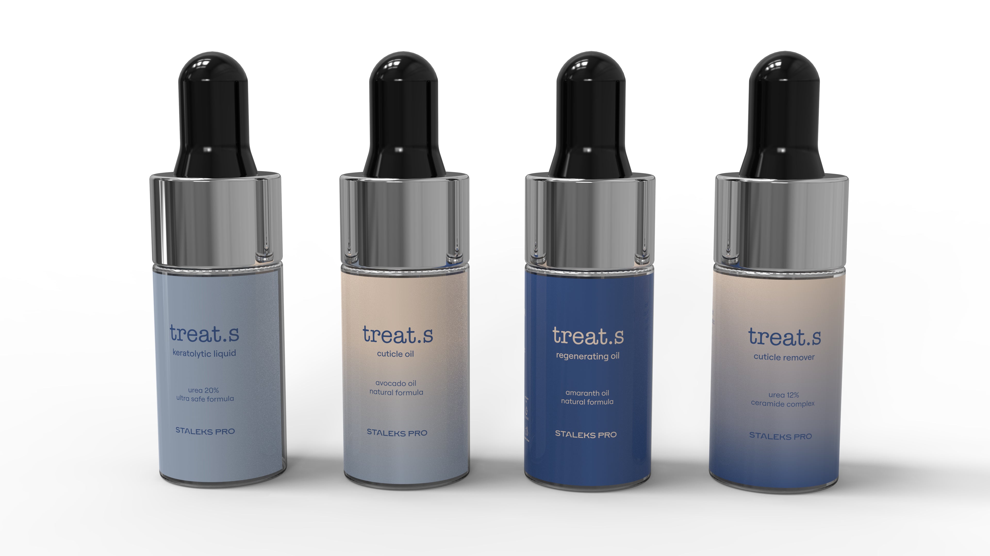 STALEKS Набор пробников косметических средств для педикюра treat.s by STALEKS PRO (4 × 4 мл)