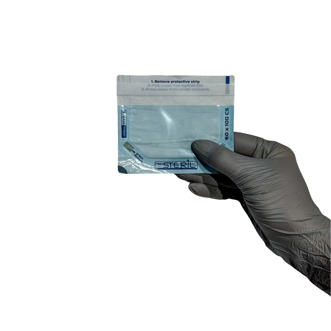 ProSteril Autoclave sterilization bags 100x60mm CS transparent with indicator 100pcs.
