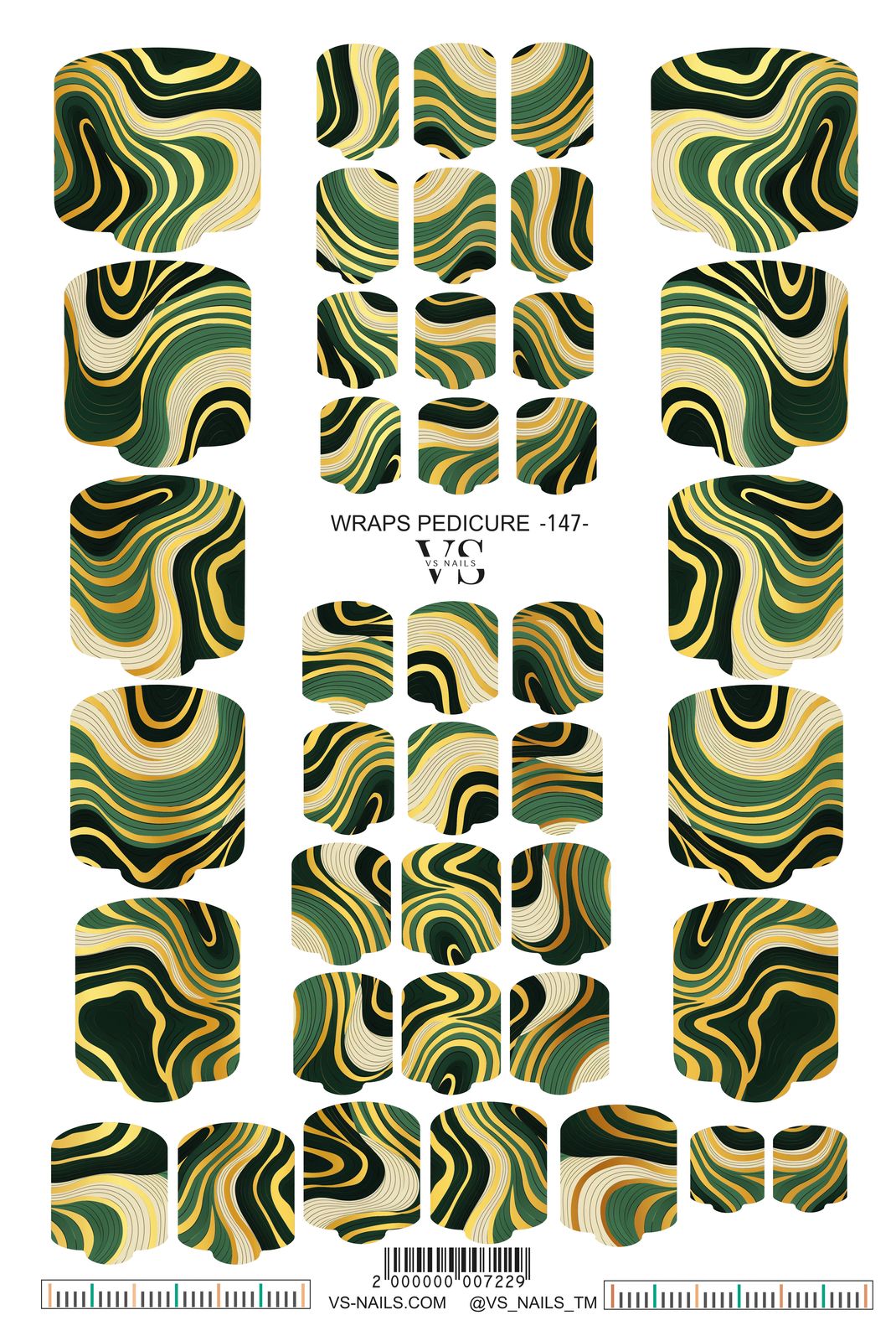 VS NAGŲ Pedikiūro įvyniojimai Nr.147