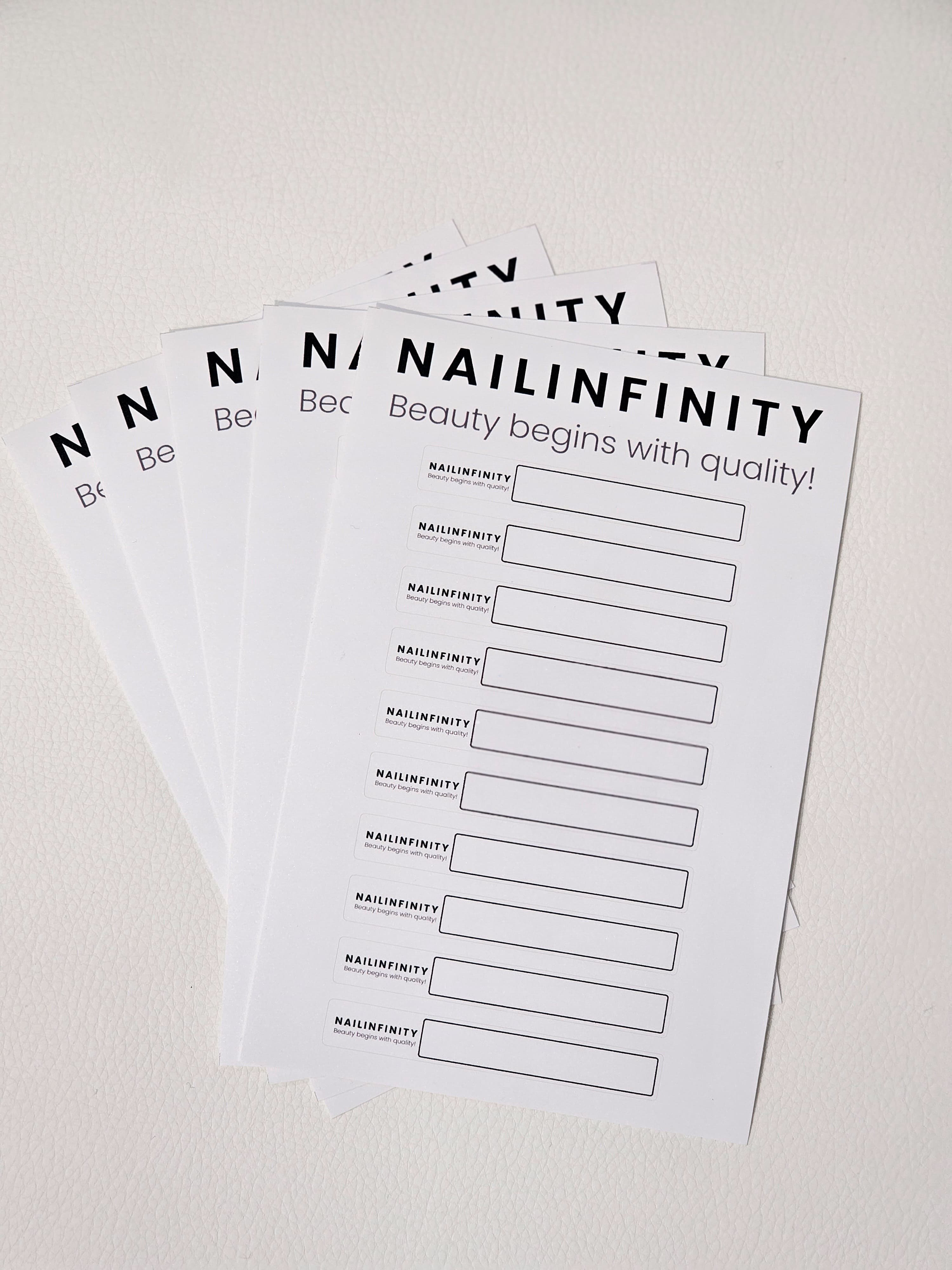 Nailinfinity Наклейки на типсы для нумерации и навигации по цветам 50шт