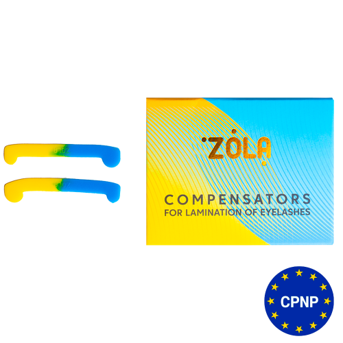 ZOLA компенсаторы для ламинирования ресниц (Желтые-голубые)