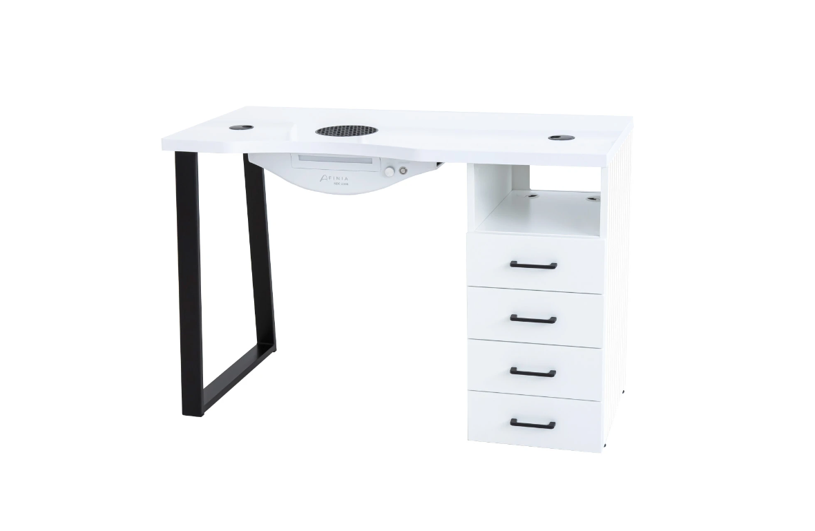 Afinia Prime Black cosmetic table with NDC 2000 dust collector