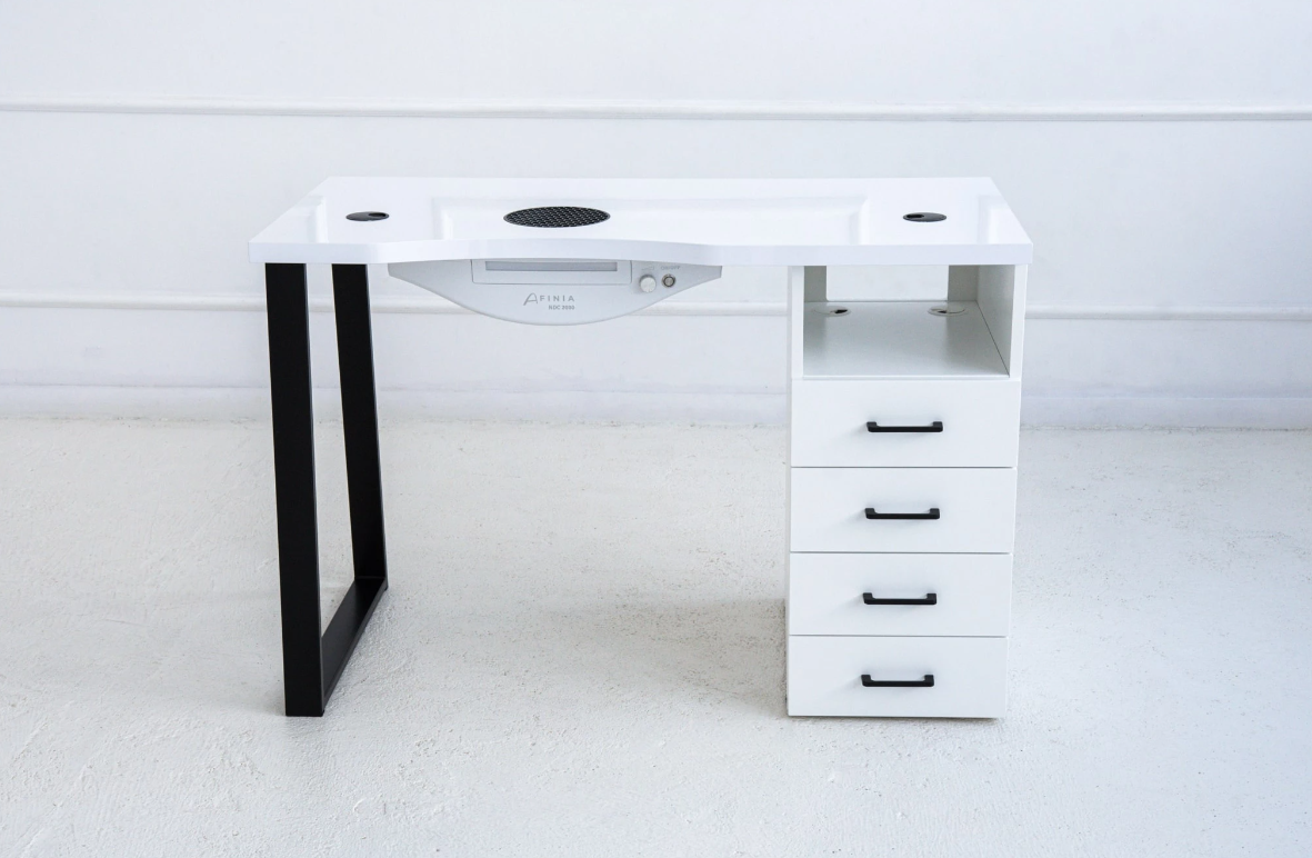 Afinia Prime Black cosmetic table with NDC 2000 dust collector