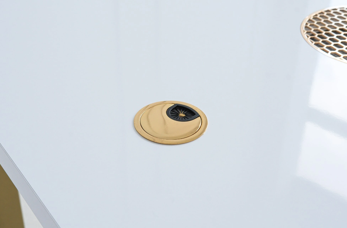 Afinia Manicure table Prime Gold with built-in dust collector NDC 2000