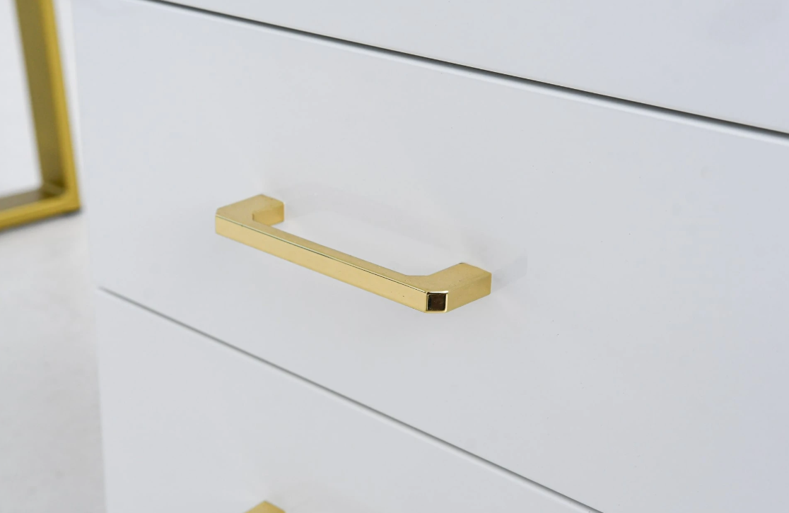 Afinia Manicure table Prime Gold with built-in dust collector NDC 2000