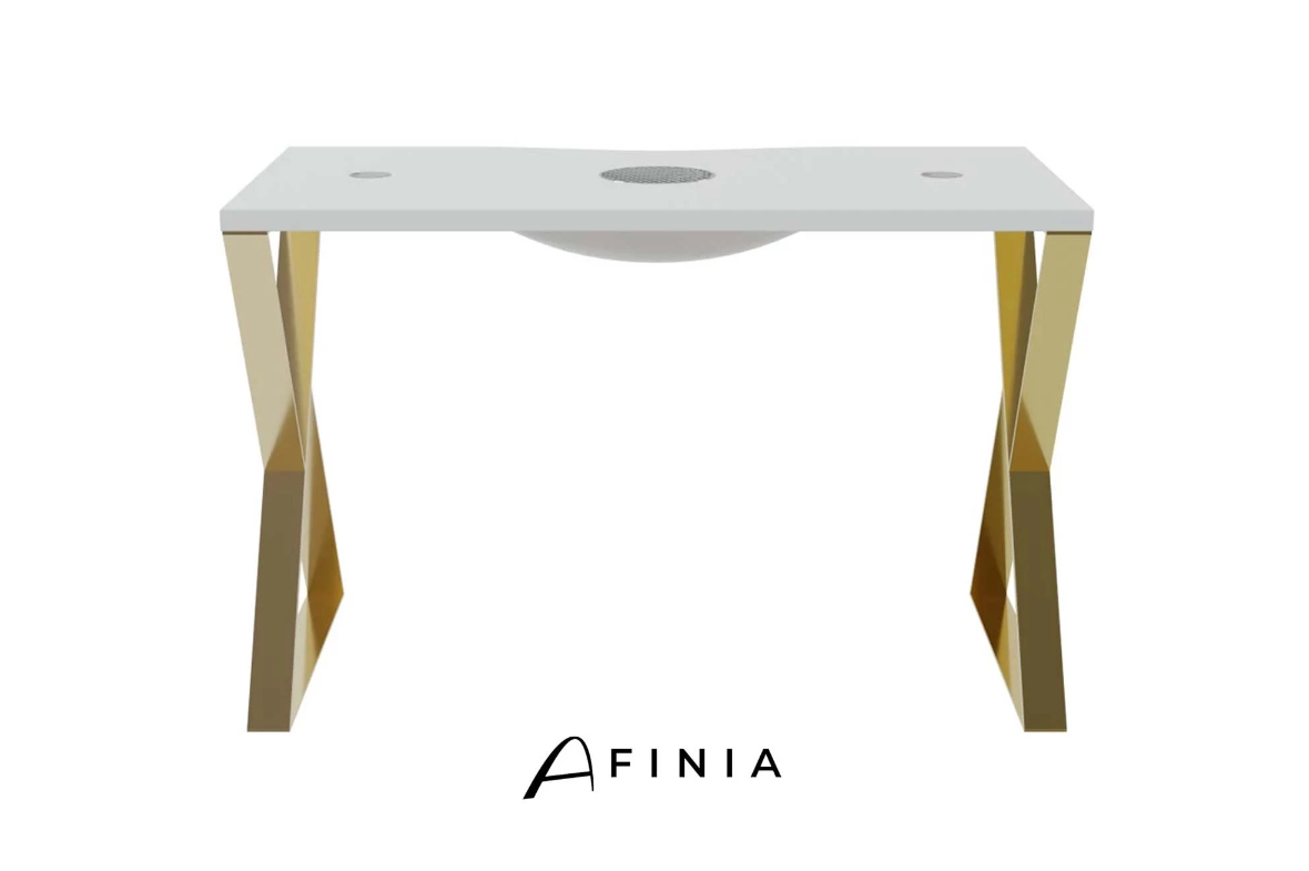 Afinia Nagų priežiūros stalas Art Deco X Auksas su įmontuotu dulkių surinkėju NDC 2000