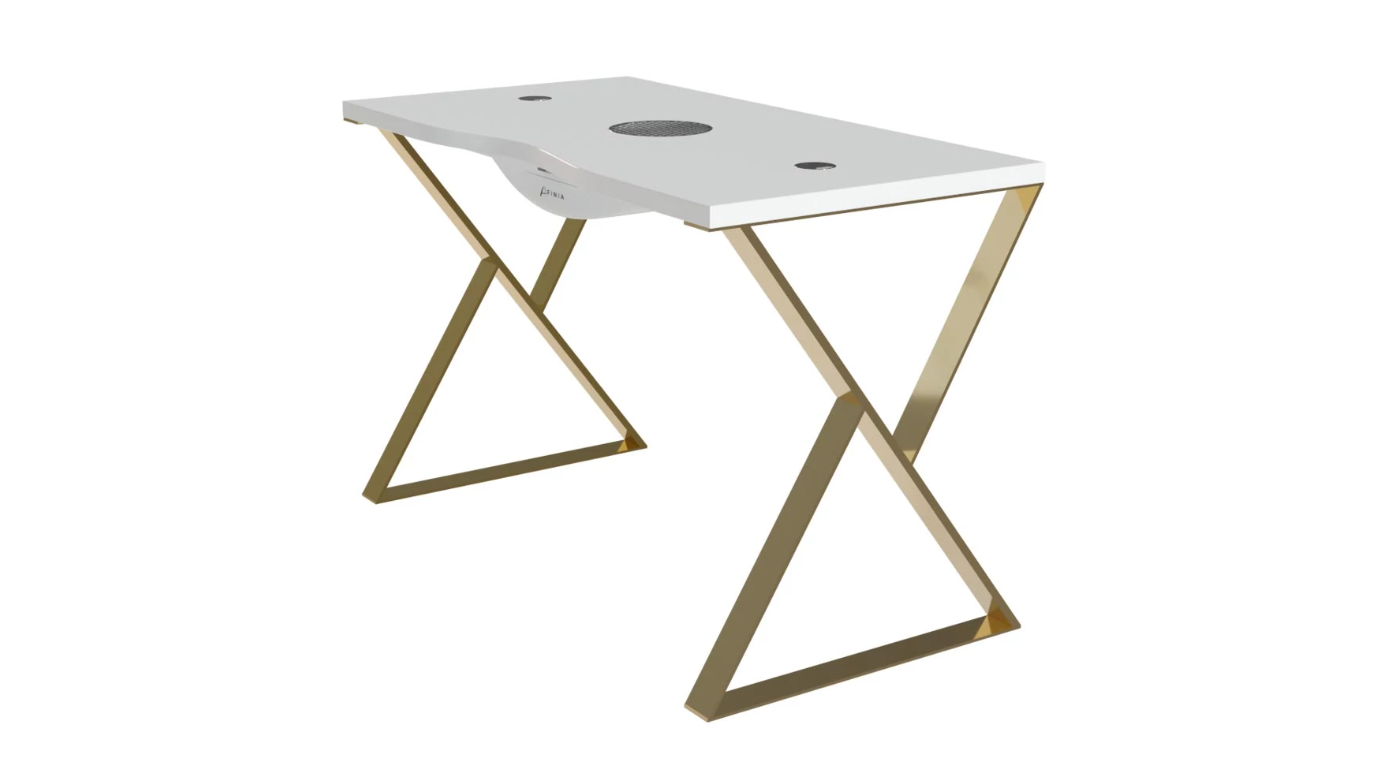 Afinia Nagų priežiūros stalas Art Deco X Auksas su įmontuotu dulkių surinkėju NDC 2000