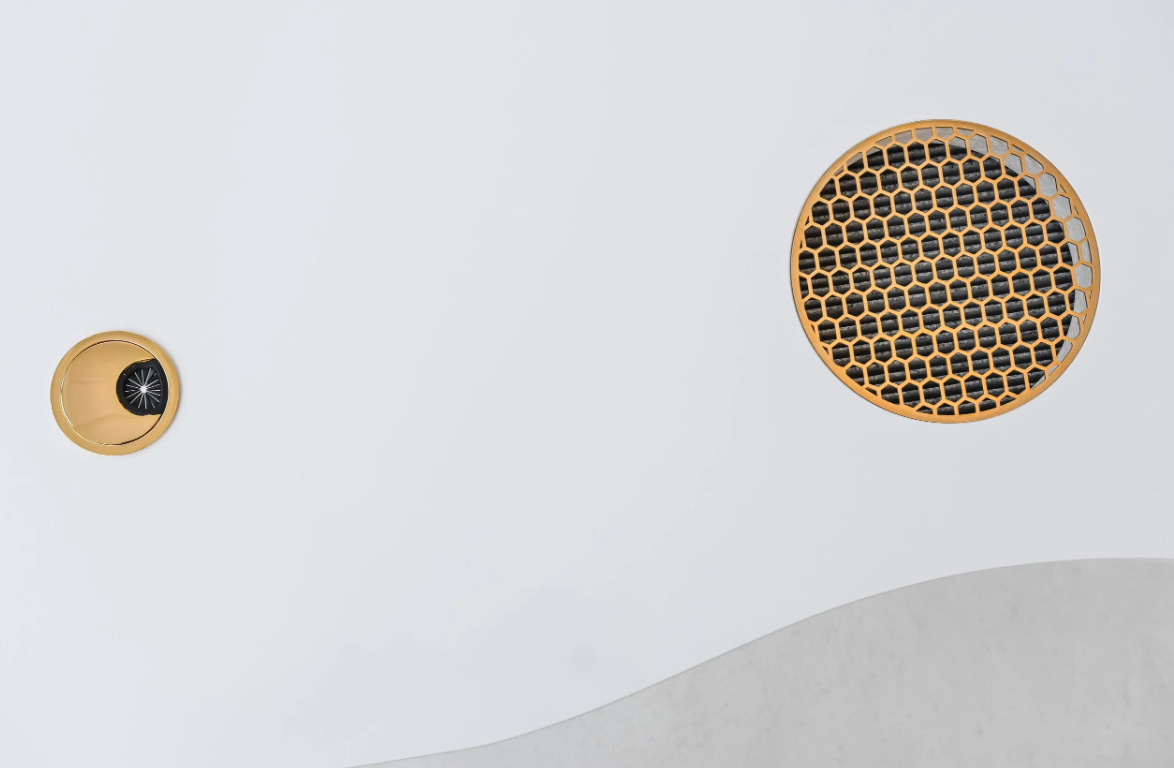 Afinia Nagų priežiūros stalas Art Deco X Auksas su įmontuotu dulkių surinkėju NDC 2000