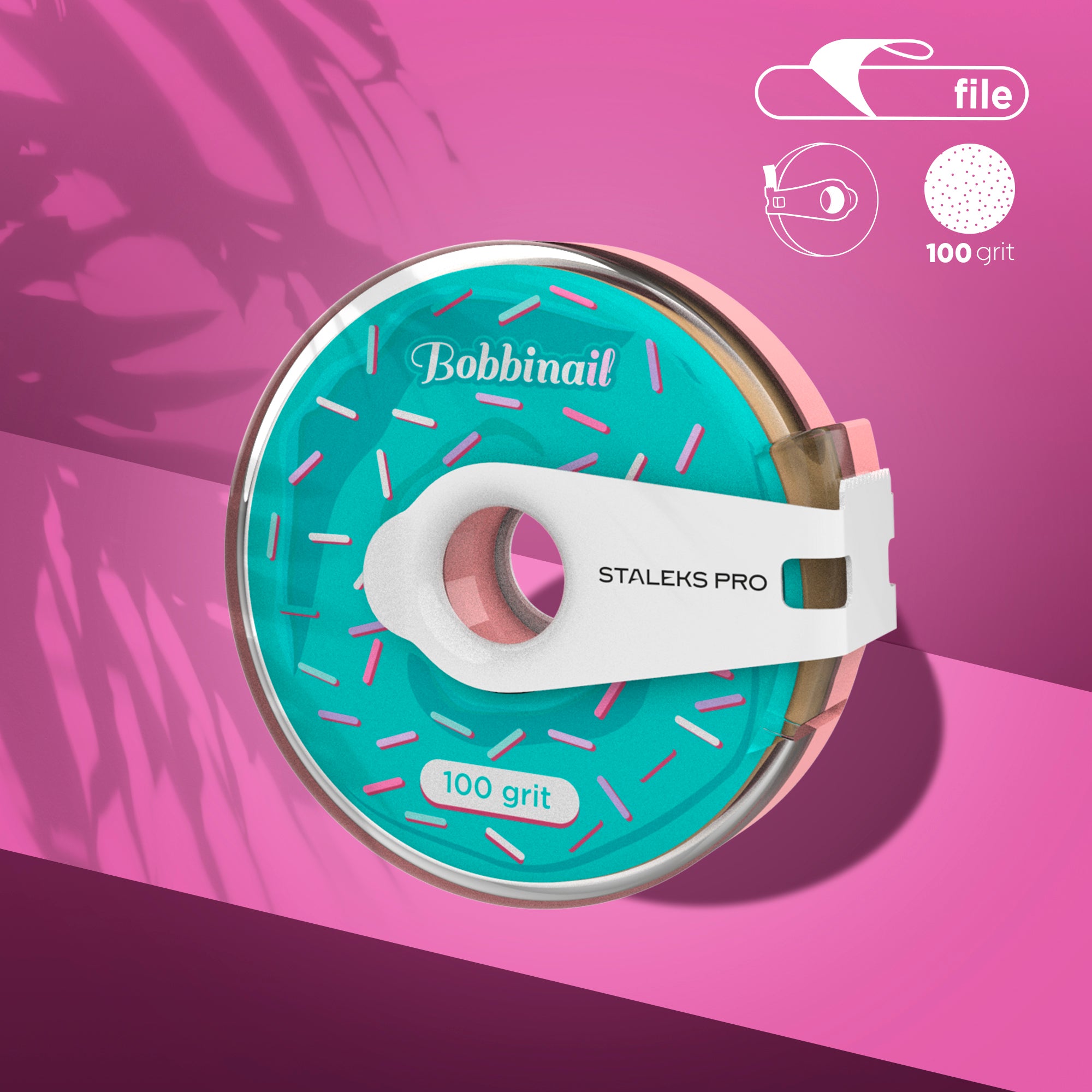 STALEKS Keičiamas šlifavimo dirželis (ritinėlis), baltas AT-100W / 100 smėlio grūdėtumas / 8 m