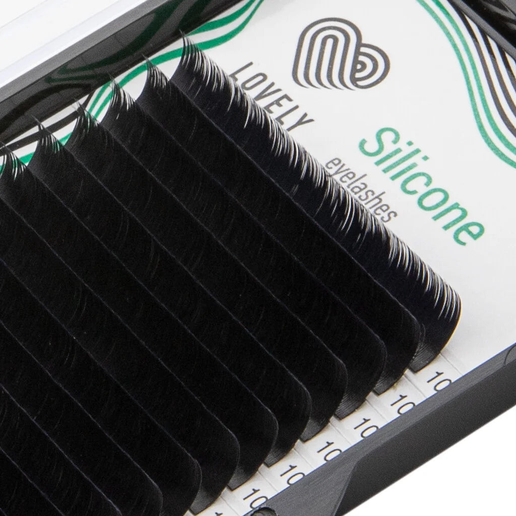 LOVELY Silikoninės blakstienos C+/0.10 x 8mm, 16 eilučių