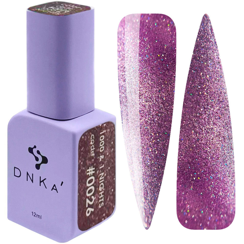 0026 Spalva 1000 ir 1 Naktis DNKa' Gelinis Nagų Lakštas 12ml