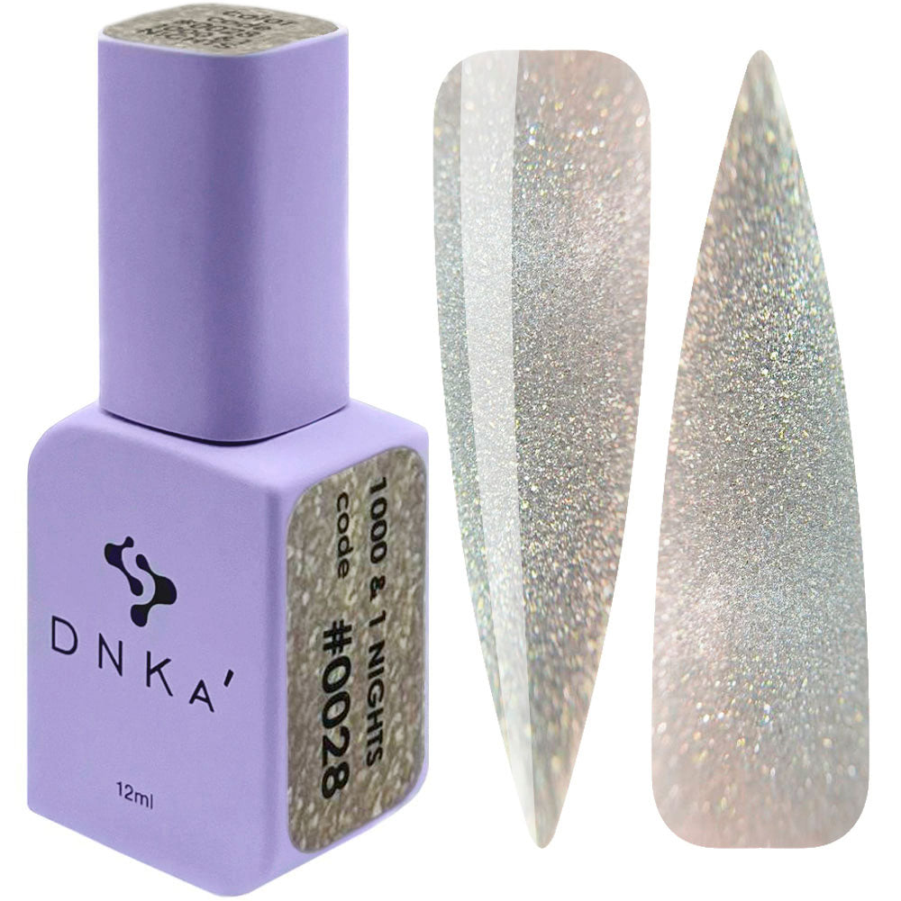 0028 Spalva 1000 ir 1 Naktis DNKa' Gelinis Nagų Lakštas 12ml