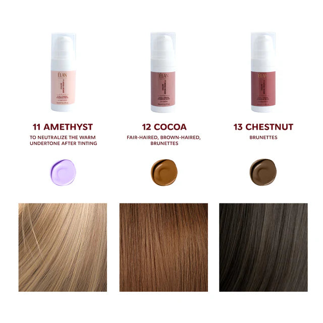 ELAN Tonizuojanti antakių kaukė, Spalvota antakių kaukė 2in1 Ametistas, 10 ml