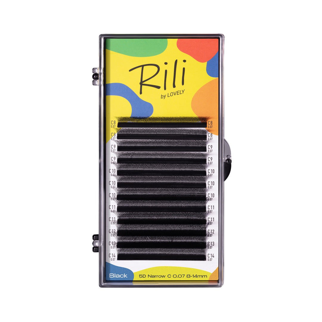 LOVELY Rili blakstienos MIX, D/0,07 x 6–13 mm, 16 eilių
