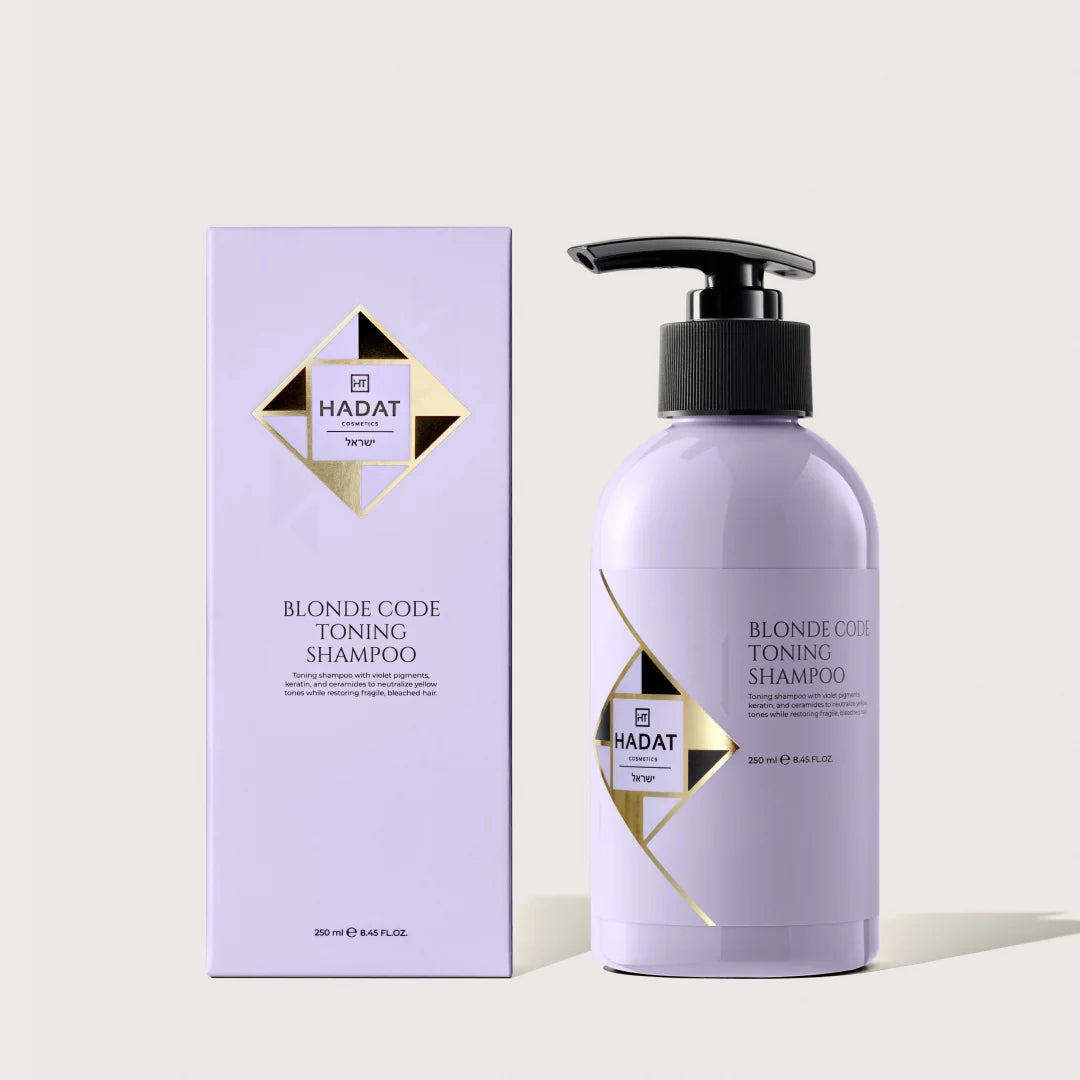 HADAT BLONDE CODE TONING SHAMPOO – tonizuojantis šampūnas šviesiems plaukams, 250 ml