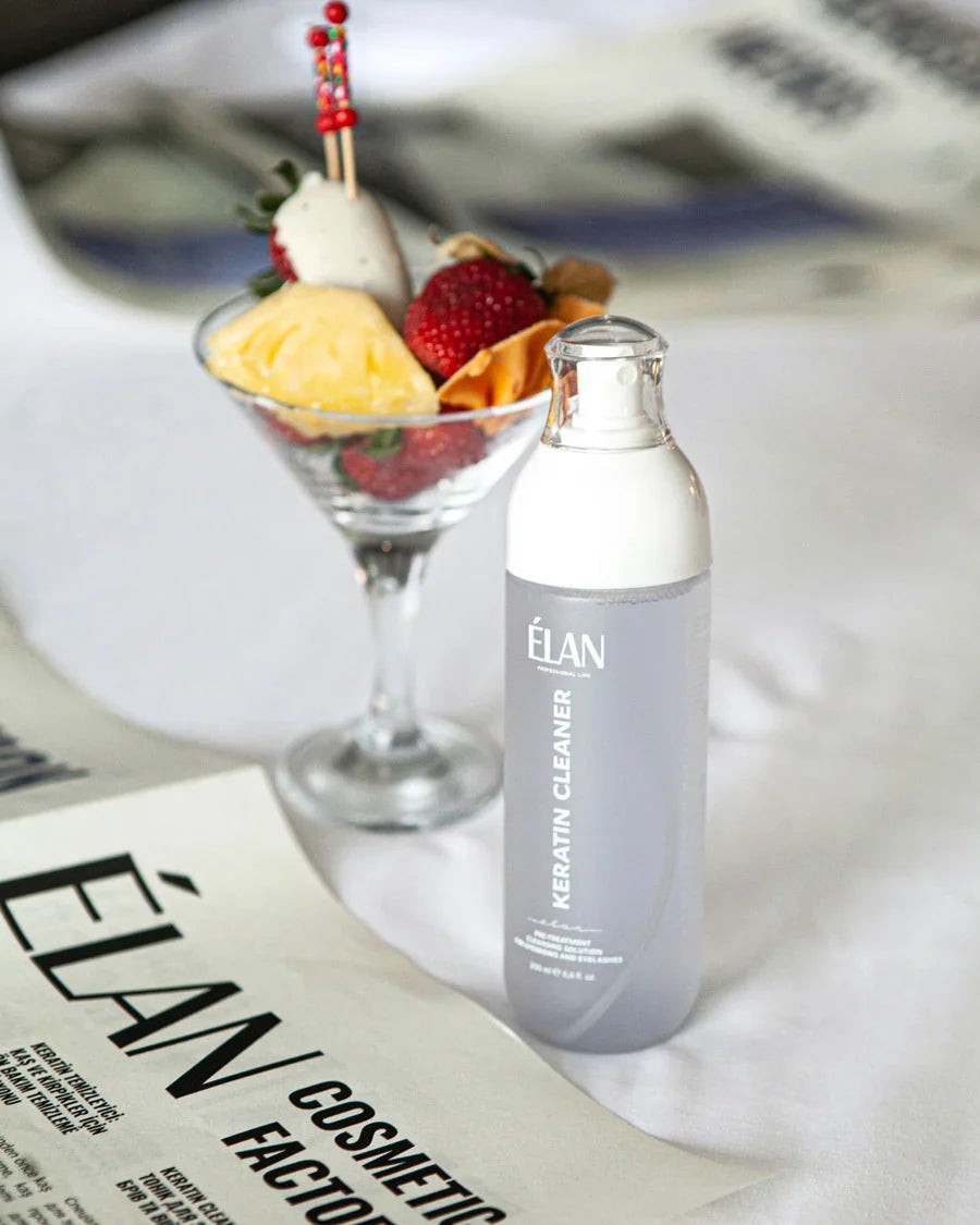 ELAN blakstienų ir antakių dažų fiksavimo skystis su keratinu ir saulėgrąžų sėklų aliejumi „Colour Fixing Fluid 2.0“, profesionali linija, 100 ml