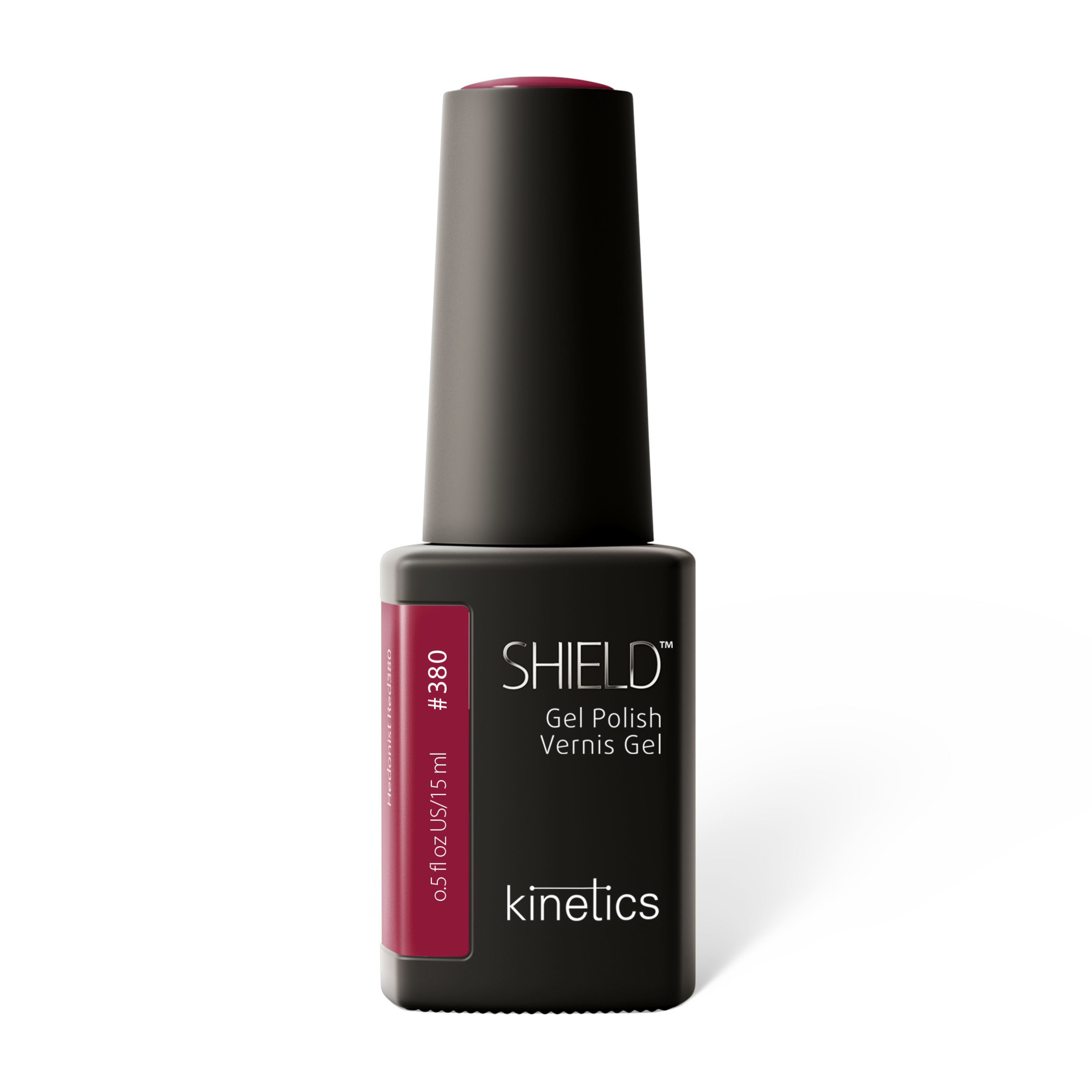 Kinetics SHIELD Gel Polish Hedonist Red #380, 15 ml