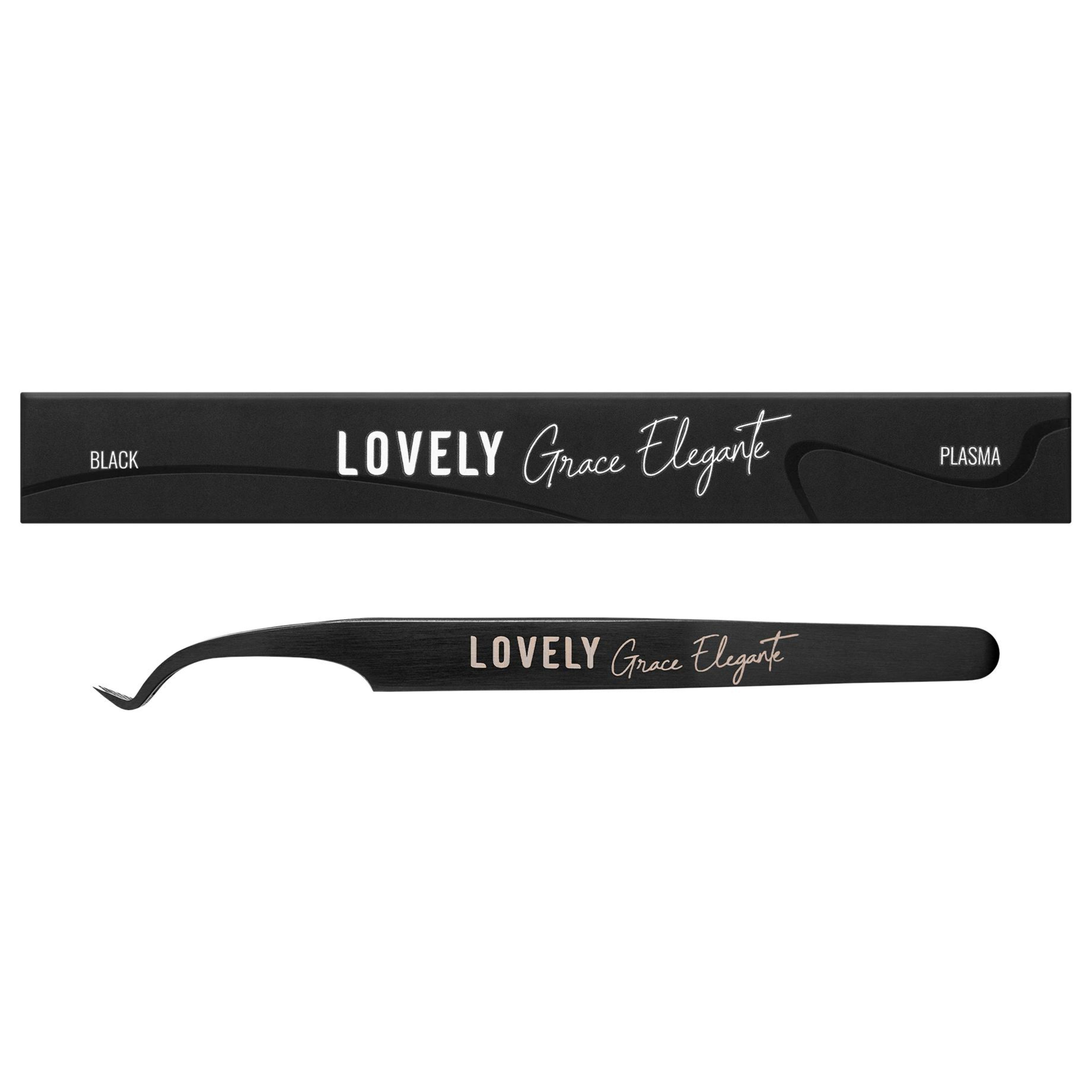 LOVELY Eyelash Extension Tweezers NanoFiber Grace Elegante, 45° 5mm (with curve)