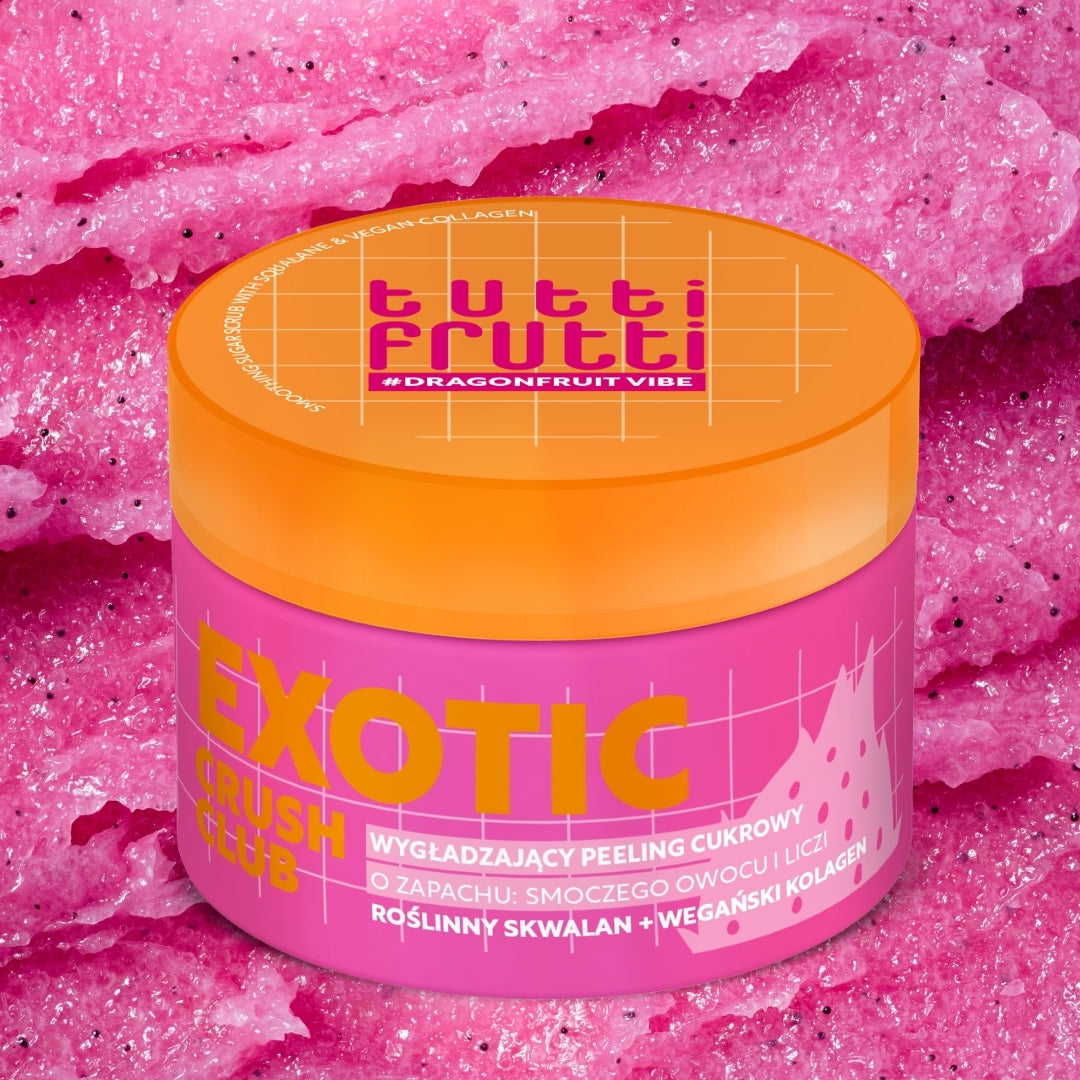 Farmona TUTTI FRUTTI DragonfruitVibe Smoothing Sugar Body Scrub with Squalane and Vegan Collagen 300 gr