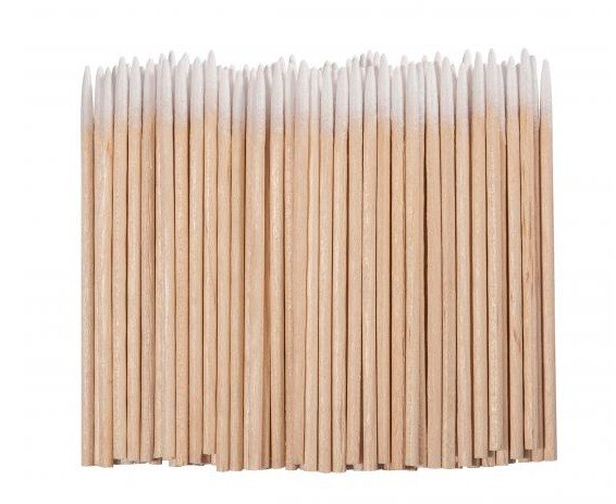 KODI Wooden applicators with cotton tips, 100 pcs.