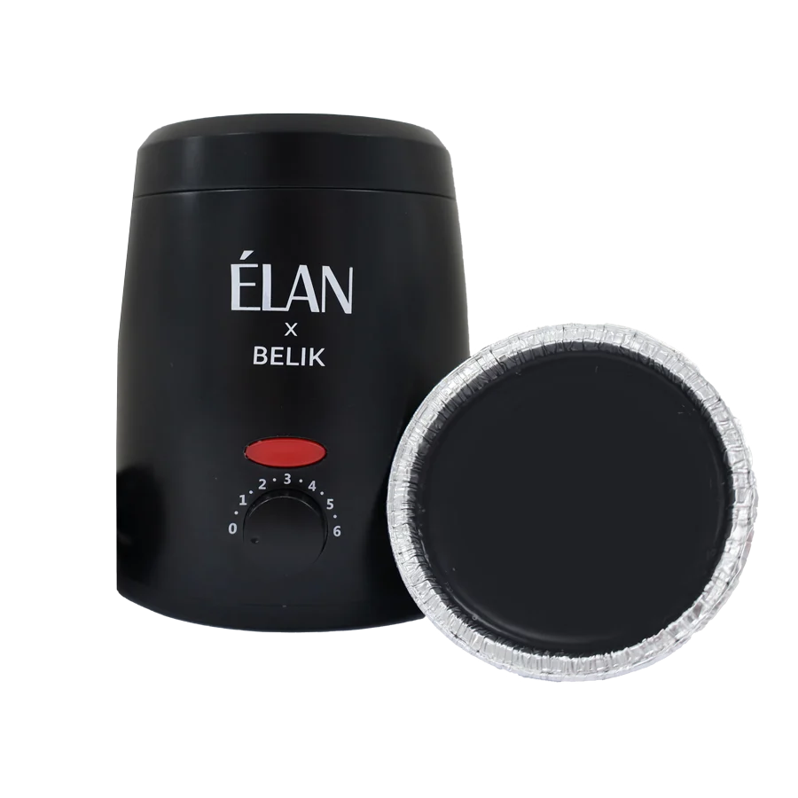 ELAN vaško šildytuvas su termostatu (juodas), „Professional“ serija, 200 ml