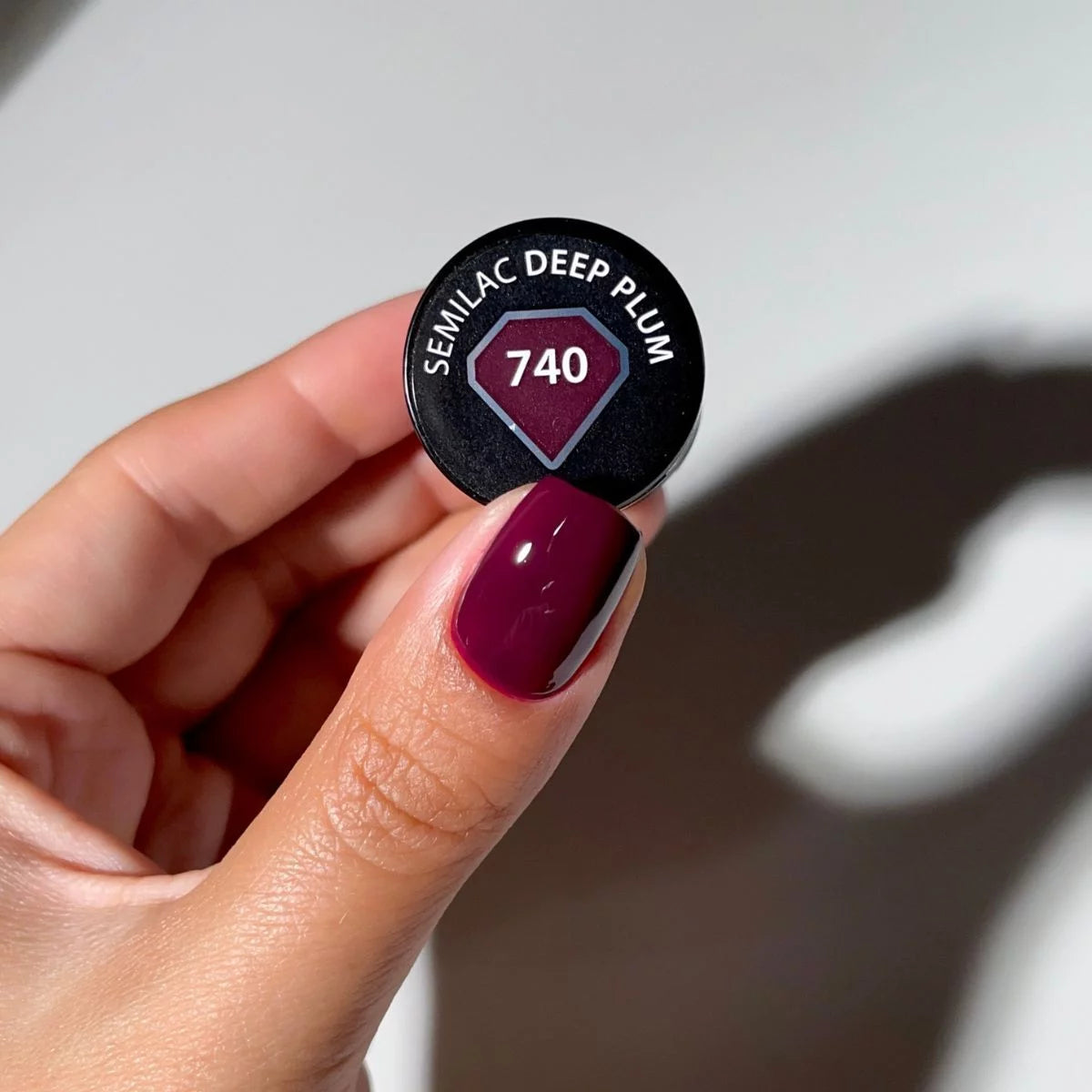 740 „Semilac“ UV gelinis lakas „Deep Plum“, 7 ml