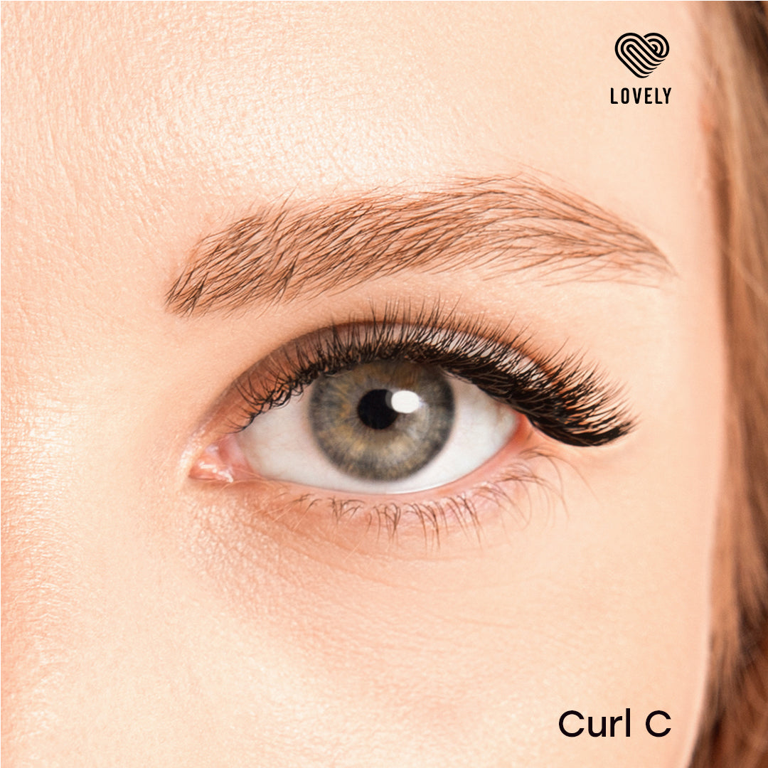 LOVELY silikono blakstienos D/0,07 x 7 mm, 16 eilių