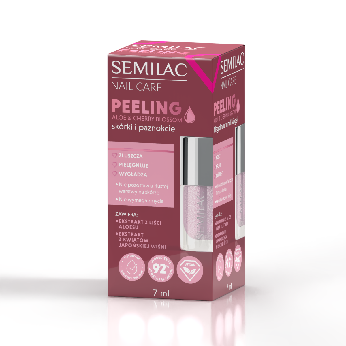 Semilac Cherry & Blossom Nails and Cuticles Scrub 7 ml