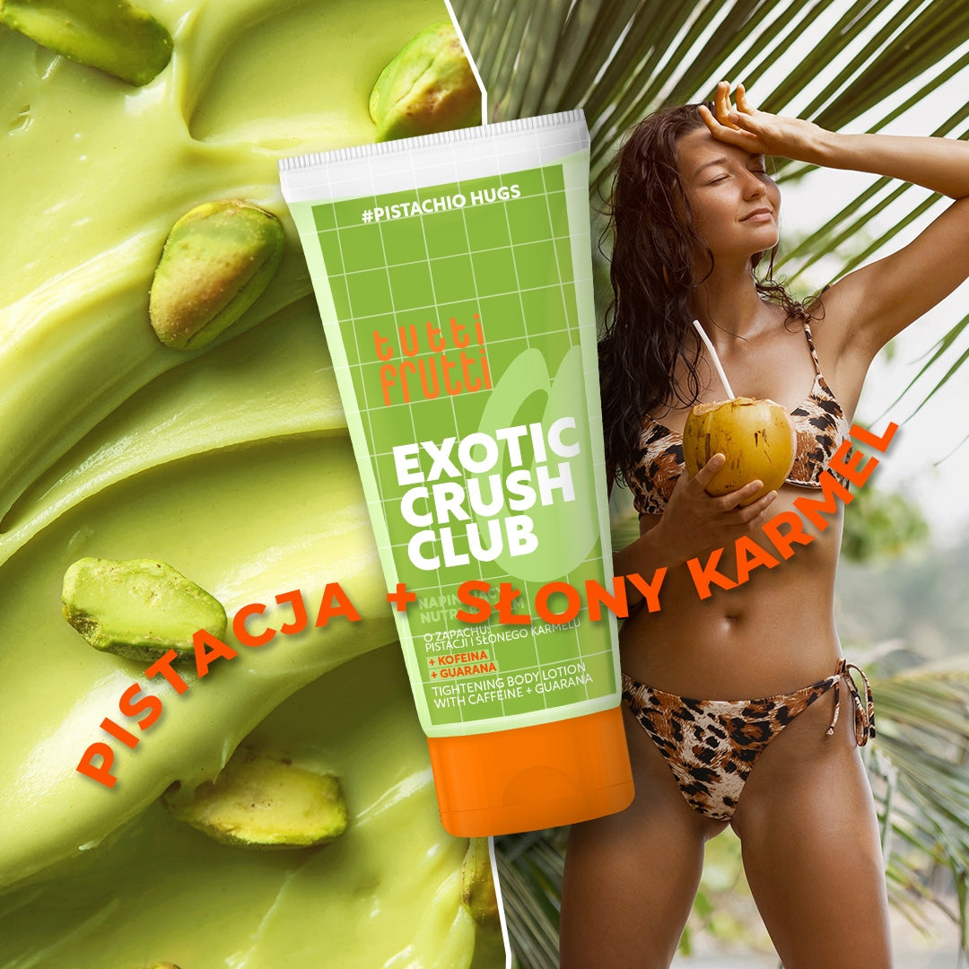 Farmona TUTTI FRUTTI PistachioHugs stiprinamasis maitinamasis kūno balzamas su kofeinu ir guarana 200 ml
