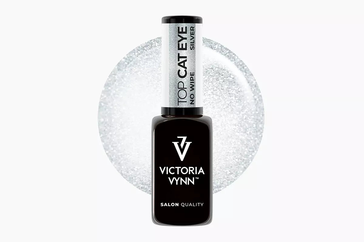 Top Silver Cat Eye No Wipe, Yes, I do gel polish, 8ml