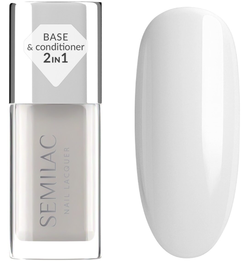 Semilac Base Coat for Classic Nail Polish Nail Lacquer Smoothing Base 9 ml