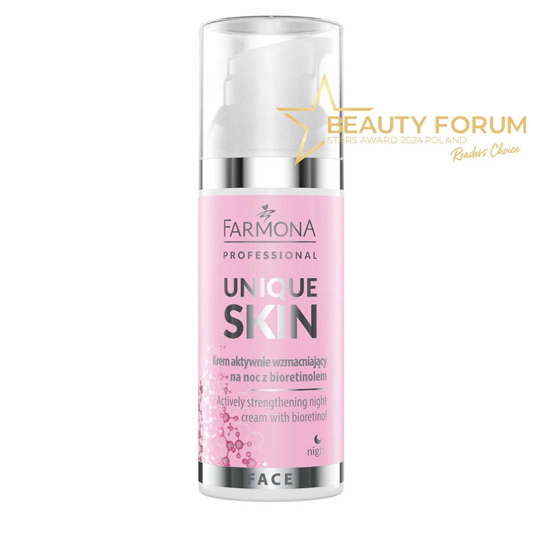 Farmona Unique Skin Aktyvus stiprinamasis naktinis kremas su Bio-Retinoliu 50ml