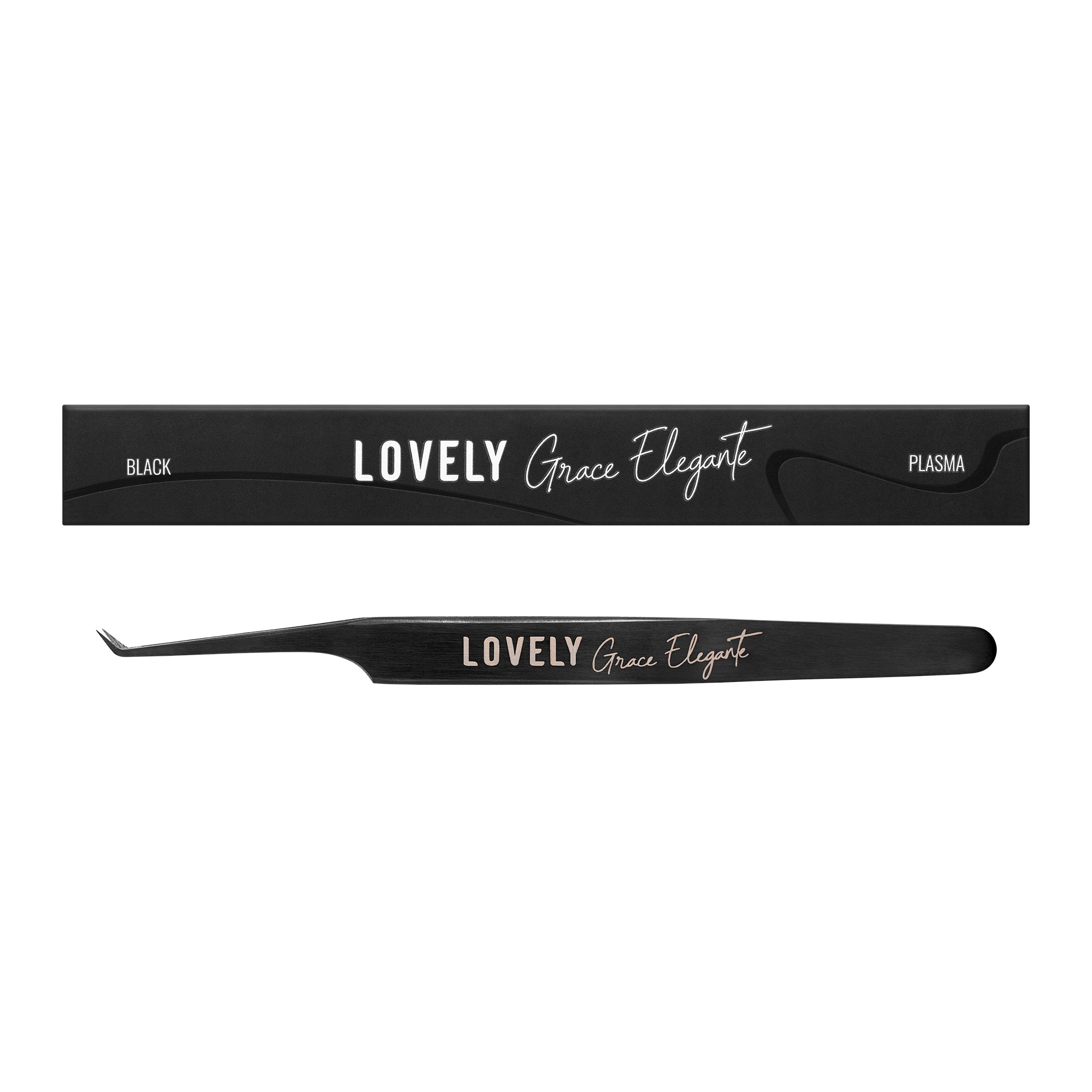LOVELY Eyelash Extension Tweezers NanoFiber Grace Elegante, 45° 5mm