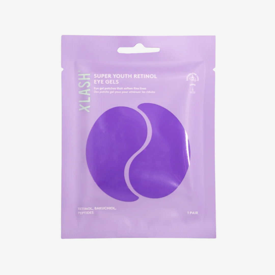 XLASH „Super Youth Retinol Eye Gels“ – hidrogeliniai akių pleistrai, 1 pora
