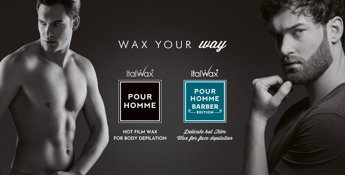 ItalWax Pour Homme [BARBER EDITION] film wax for Men 100 gr.