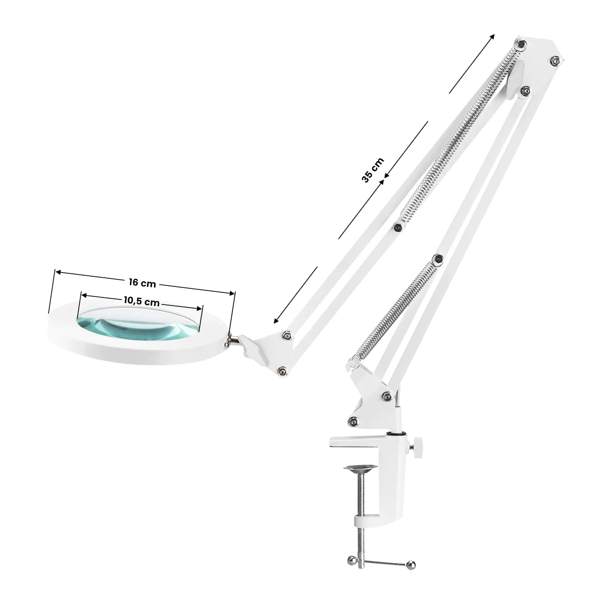 Настольная светодиодная лампа - лупа TOP MAGNIFIER GLOW 308, белая