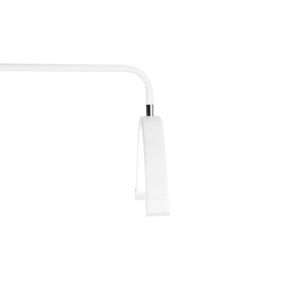 Blakstienų ir makiažo be šešėlių LED lempa Momo balta su pagrindu