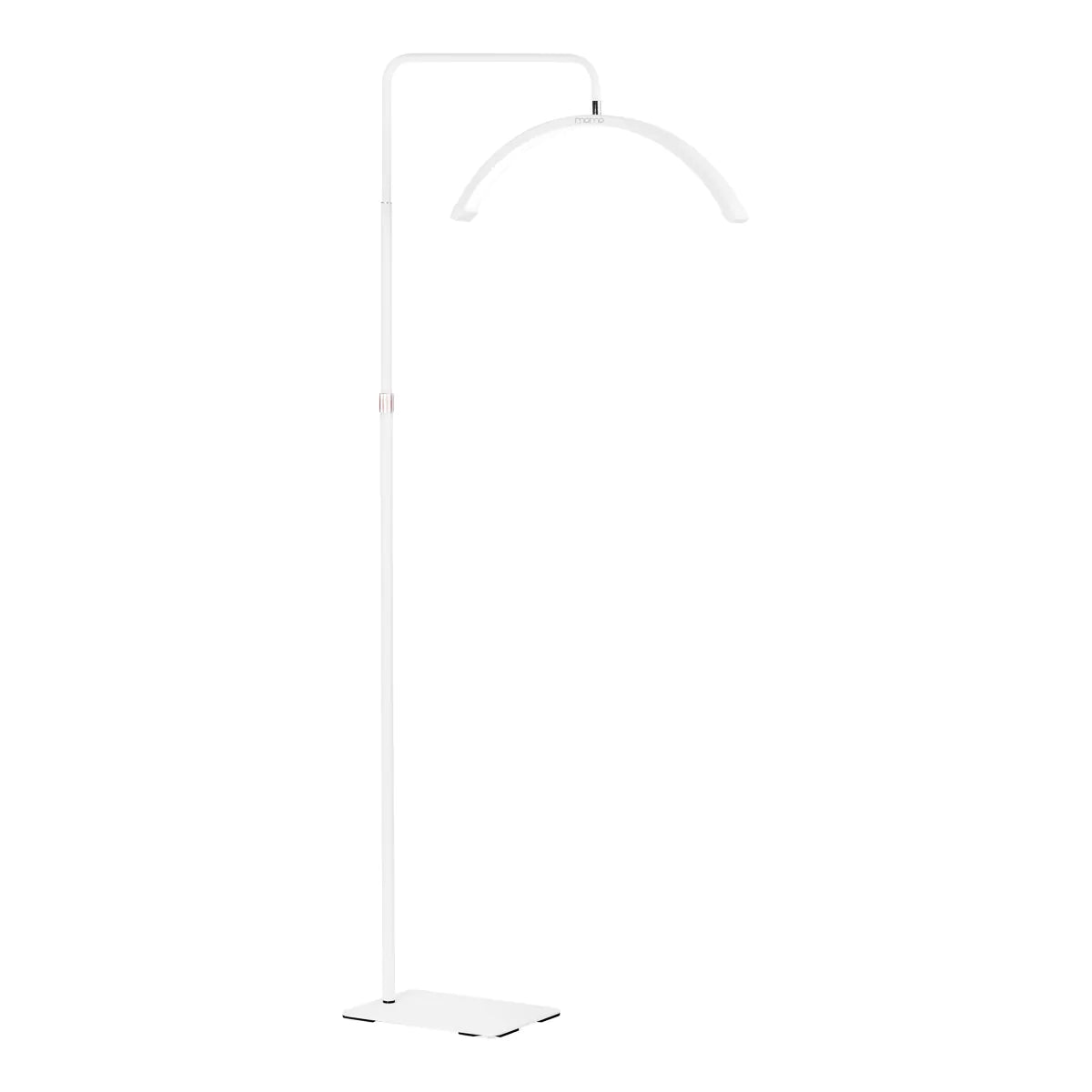 Blakstienų ir makiažo be šešėlių LED lempa Momo balta su pagrindu