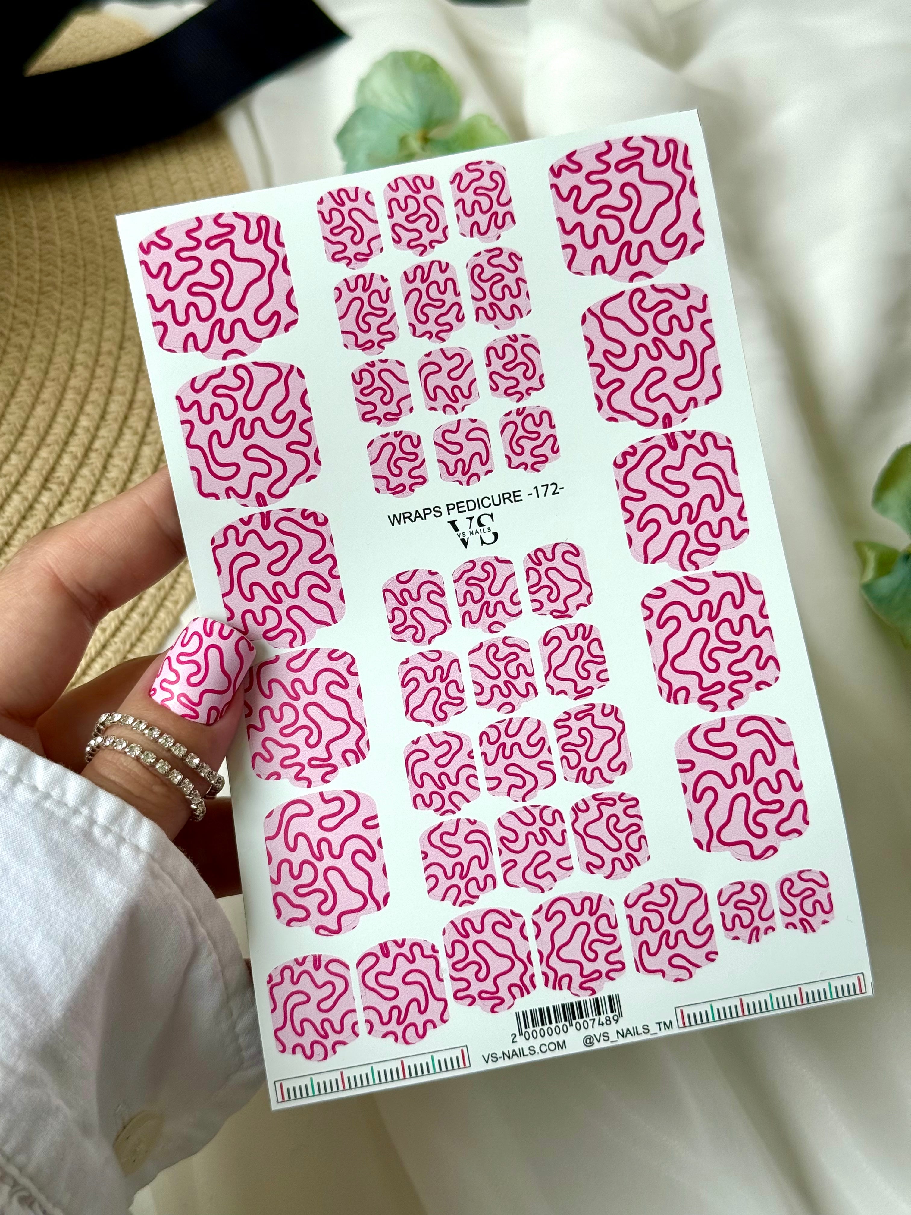 VS NAILS Pedicure Wraps Nr.172