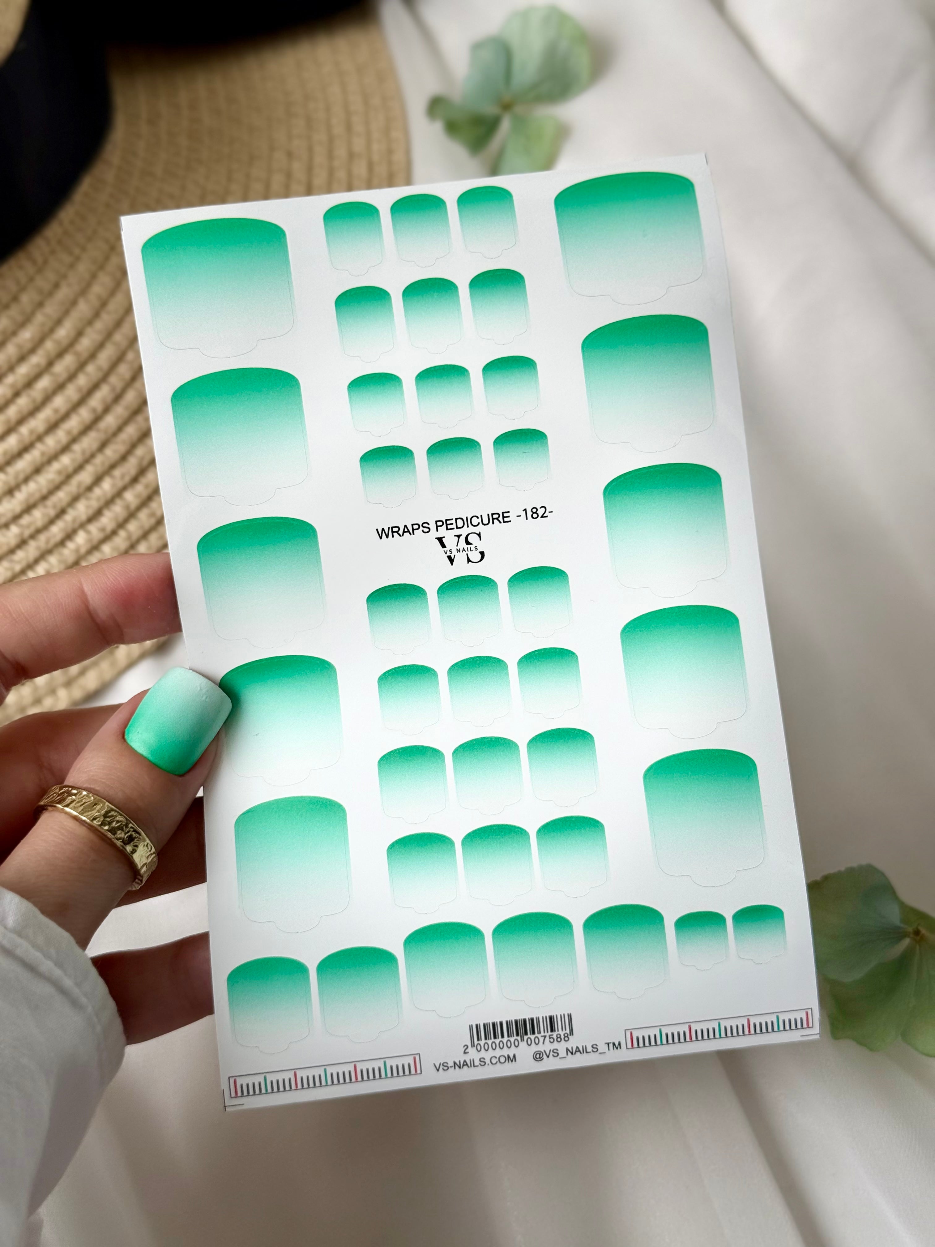 VS NAGŲ Pedikiūro įvyniojimai Nr.182