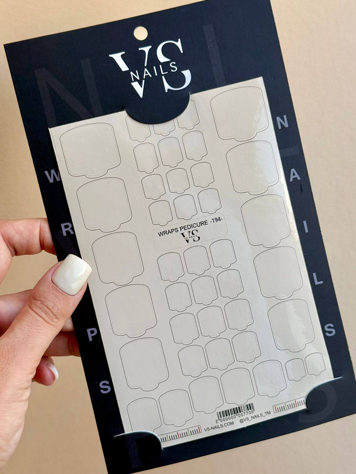 VS NAGŲ Pedikiūro įvyniojimai Nr.194