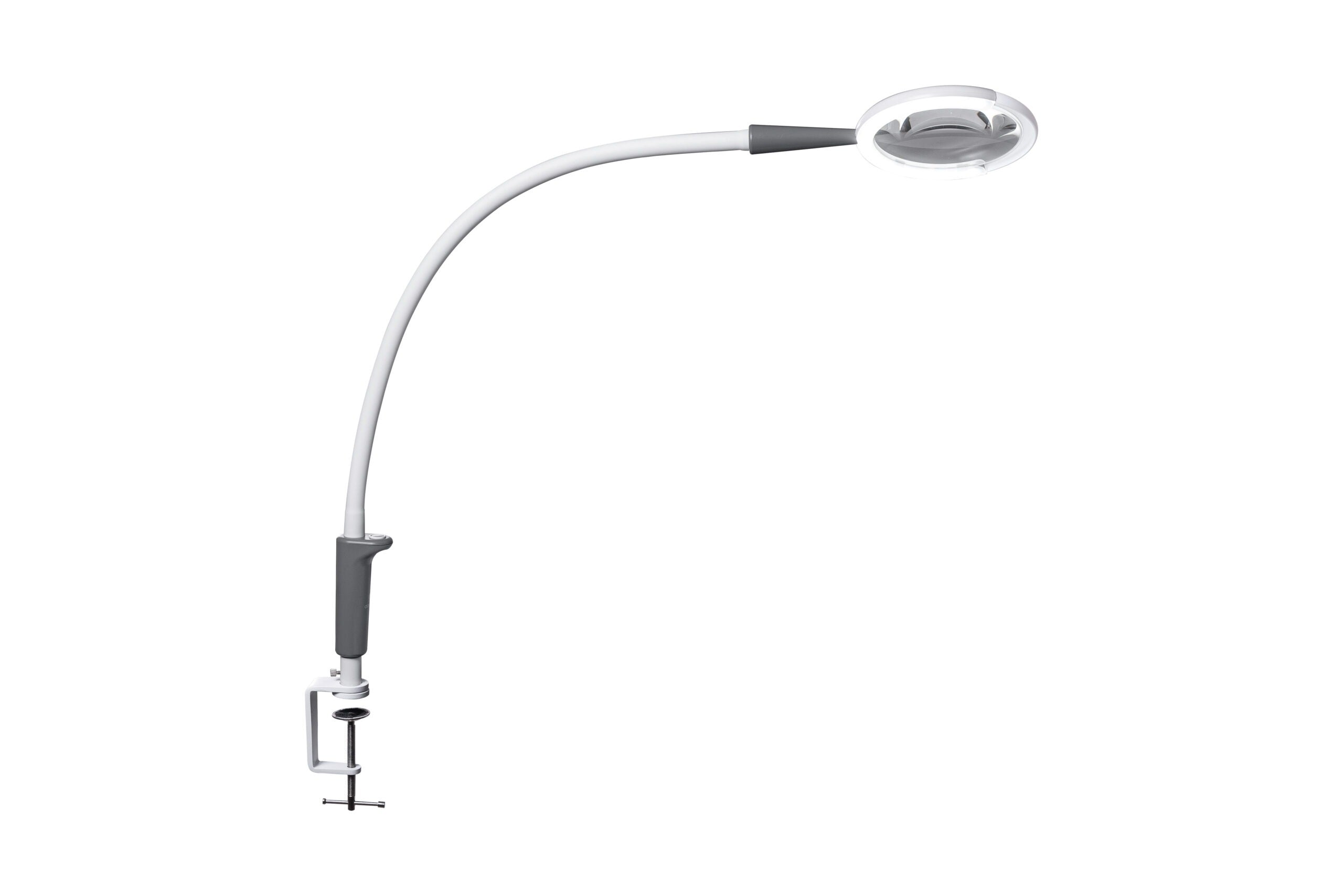 Daylight LED lempa – su didinamuoju stiklu ir laikikliu [Magnificent Pro ant spaustuko]