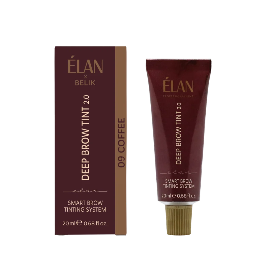 Elan Ilgalaikis antakių dažas „DEEP BROW TINT“, 2.0 08 CHOCO Natūraliai ruda 20 ml