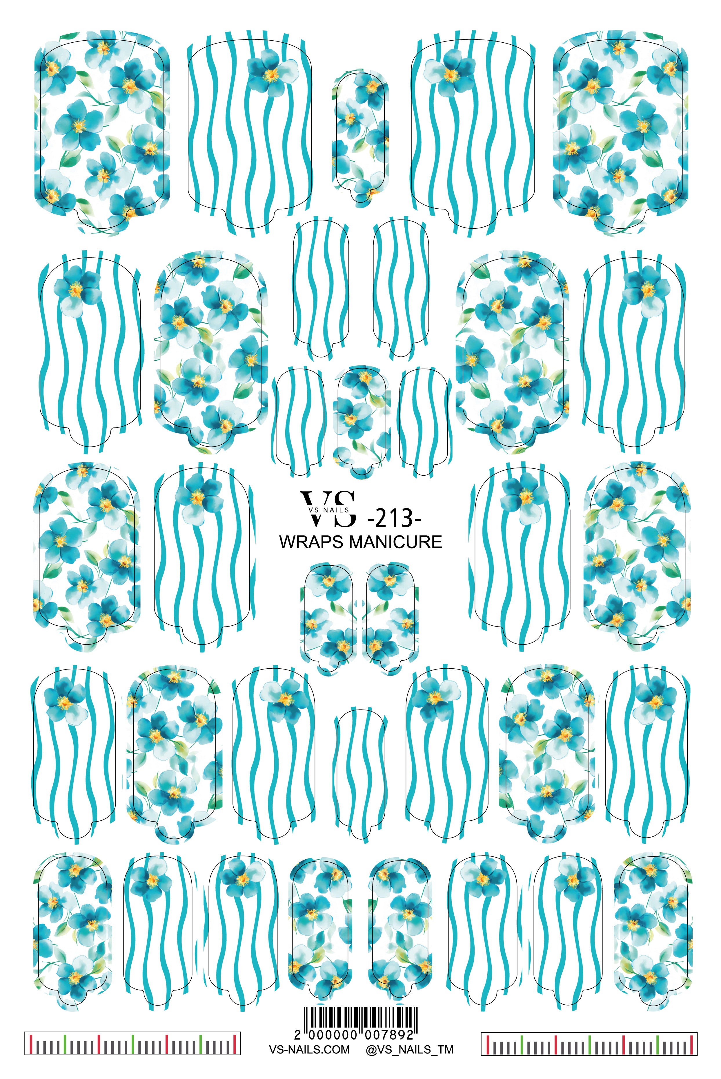 VS NAILS Manicure Wraps Nr.213