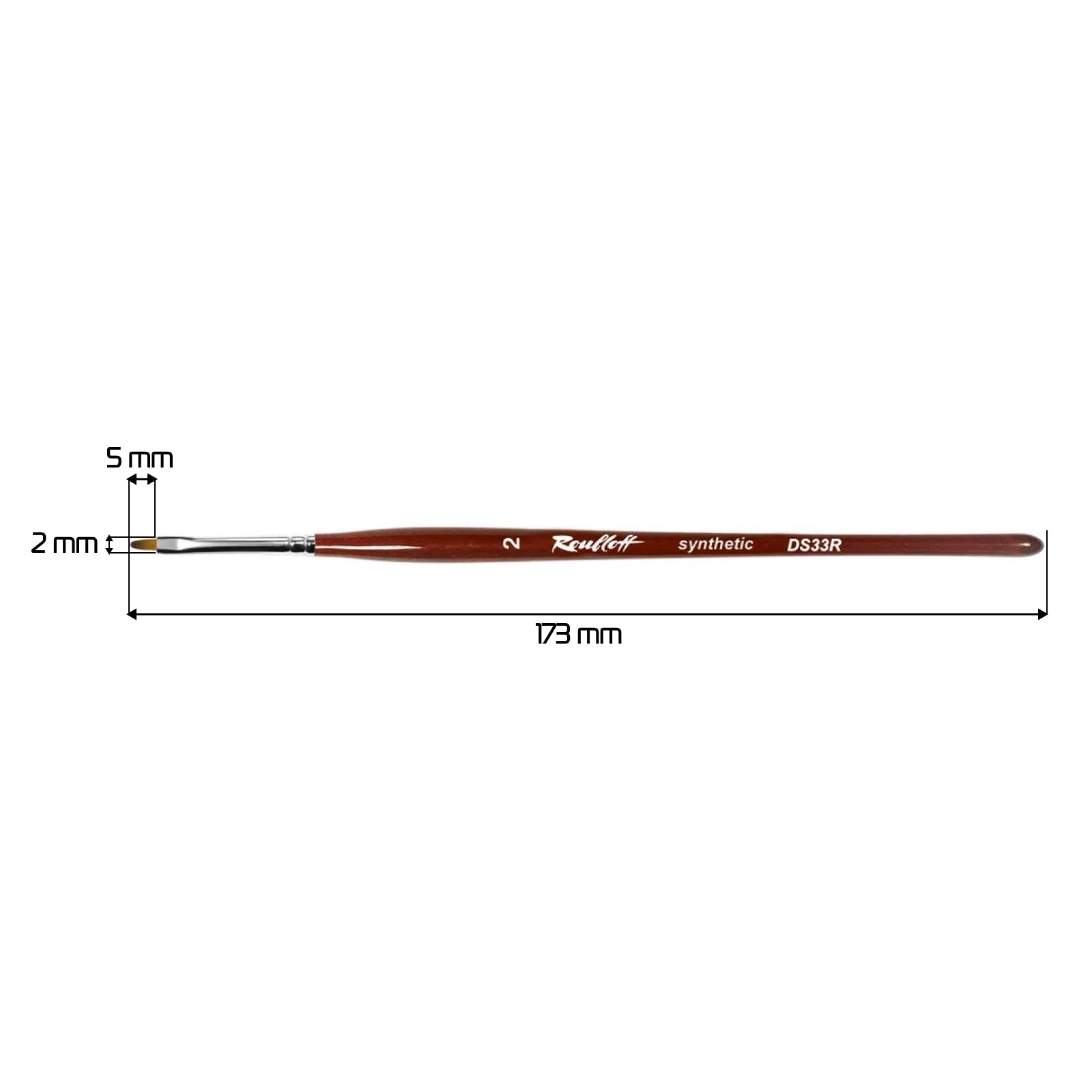 Roubloff, Flat nail design brush [DS33R-2]