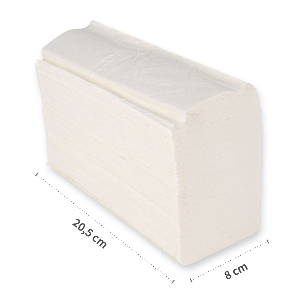 Бумажные полотенца для рук, 2 слоя | целлюлоза, interfold, FSC®-Mix