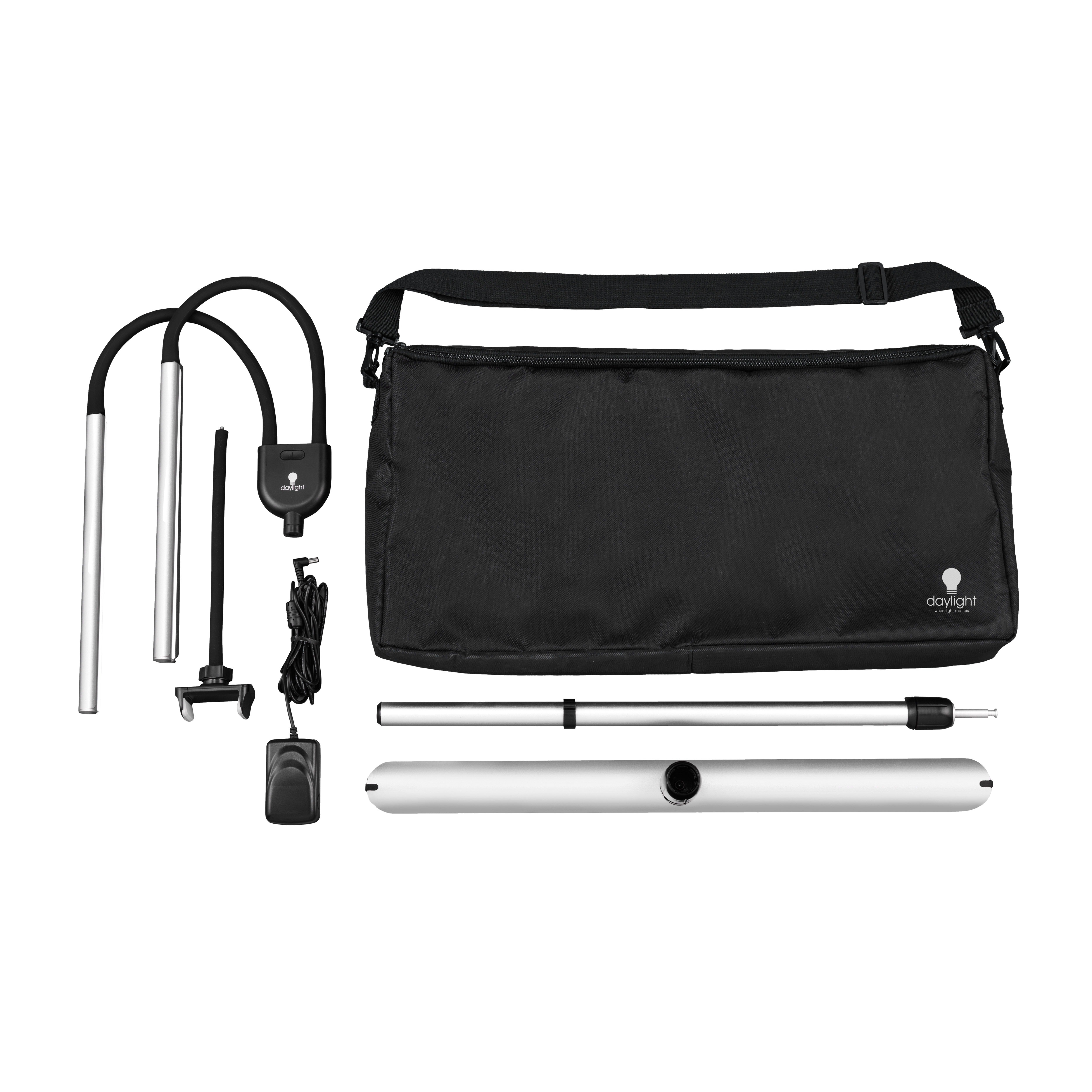 Светодиодный светильник дневного света - 2-панельный напольный светильник для профессионалов [Gemini Floor]