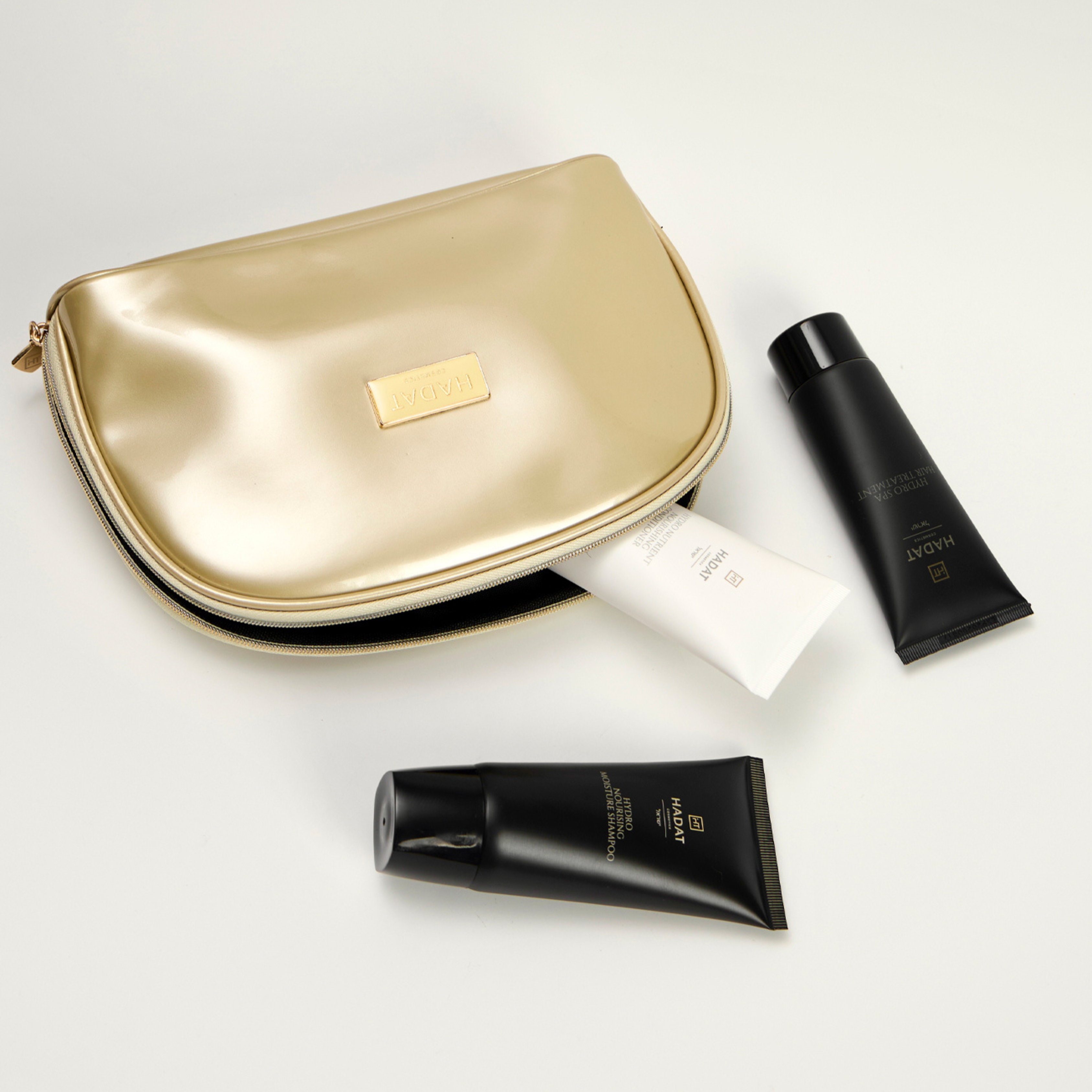 HADAT HYDRO MAITINANTIS DRĖKINIMO KOMPLEKTAS - Maitinantis plaukų rinkinys, 3x70ml