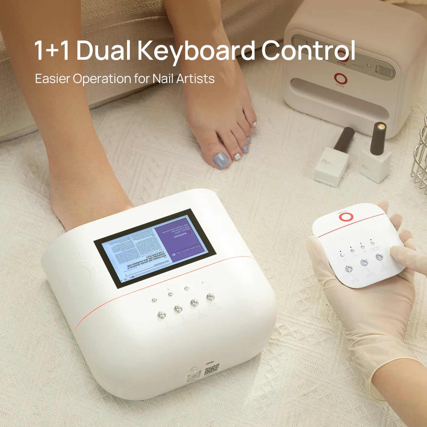 ONAIL Wireless Keyboard for AI Nail Lamp